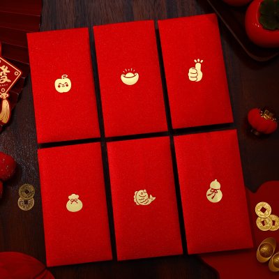 【金蔥燙金紅包】長款紅包袋-壓歲錢裝 商品圖片 2