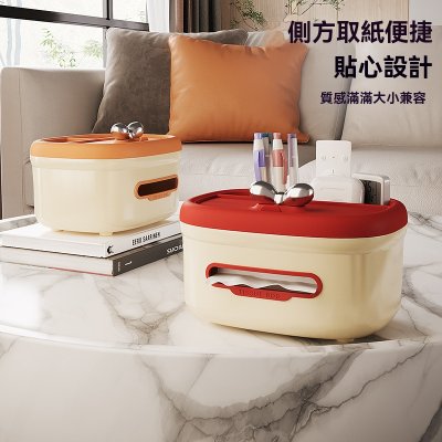 【蝴蝶結設計】多功能面紙盒 - 優雅桌面收納盒 商品圖片 3