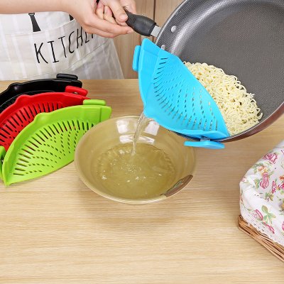 【創意矽膠】鍋邊瀝水器 - 廚房麵條防漏瀝水器 商品圖片 3