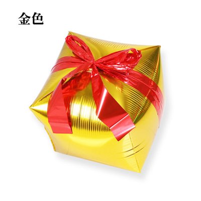 【節慶裝飾】立體禮盒造型鋁箔氣球 - 聖誕派對佈置 商品圖片 5