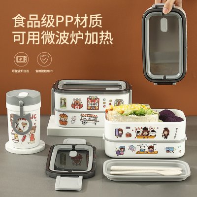 【分隔便當盒】手提餐盒-簡約多層分格便當 商品圖片 3