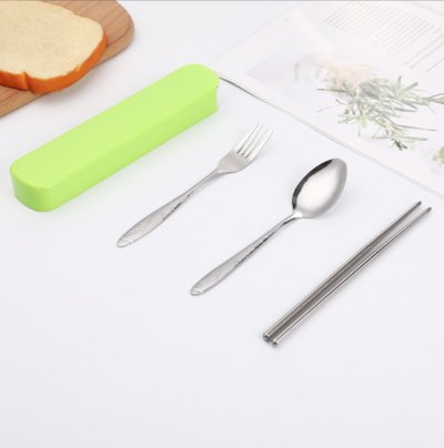 【繽紛環保】糖果色隨身餐具組印刷客製 - 三件組環保餐具 商品圖片 3