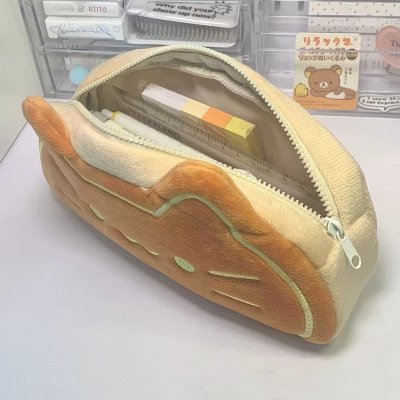 【毛絨觸感】可愛貓咪造型筆袋 - 多功能收納包 商品圖片 2