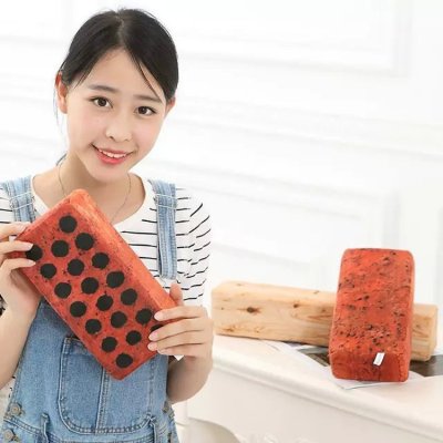 【創意空心磚】紅磚抱枕 - 仿真個性磚塊午睡枕 商品圖片 2