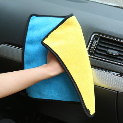 【雙色擦車巾】加厚毛巾-吸水無痕洗車玻璃巾 商品圖片 1