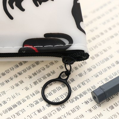 【萌寵文具】立體貓咪果凍筆袋 - 透明軟矽膠學生文具收納袋 商品圖片 5