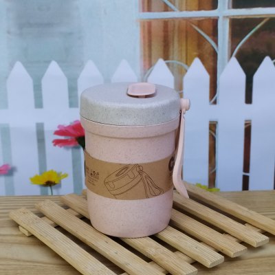 【小麥纖維】雙層防燙隨手杯-環保早餐杯 商品圖片 5