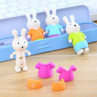 【立體動物】萌趣橡皮擦 - 可站立小兔子擦子 商品圖片 3