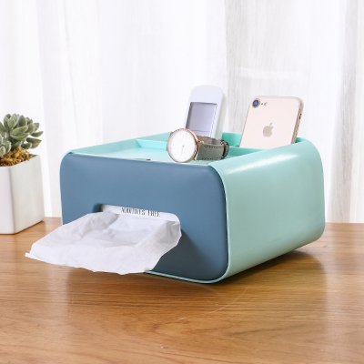 【雙層分格】桌面收納盒-面紙遙控器整理 商品圖片 6