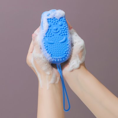 【矽膠雙面刷】搓澡神器-可愛沐浴搓背刷 商品圖片 1