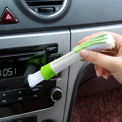 【汽車專用】空調出風口清潔刷 - 儀表台除塵軟毛雙頭刷 商品圖片 2