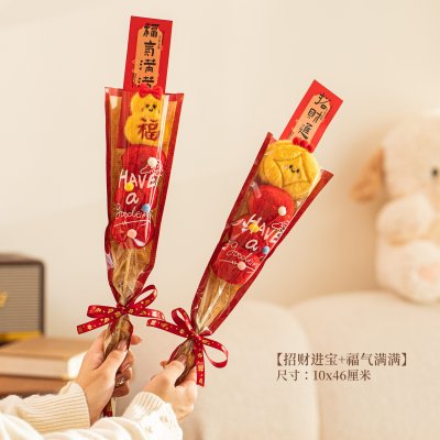 【新年布置】可愛毛絨糖葫蘆桶 - 糖葫蘆造型新年裝飾神器 商品圖片 4