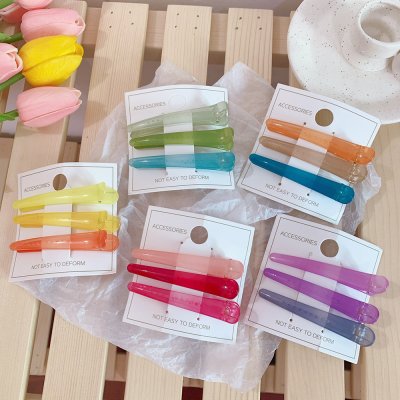 【果凍色3入】甜美瀏海夾-多色鴨嘴夾組 商品圖片 2