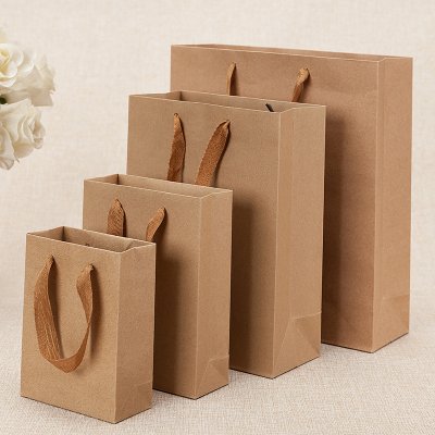 【簡約質感】白卡牛皮紙手提袋-多用途禮品包裝袋 商品圖片 2