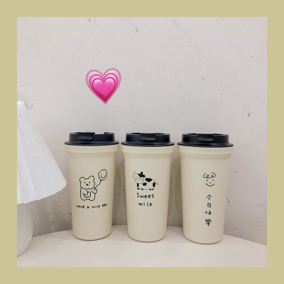 【手繪小熊】隨手杯-可愛創意飲料杯