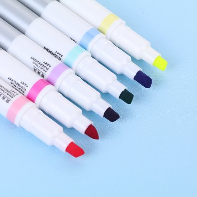 【可擦式設計】雙頭螢光筆6色組 - 學習標記神器 商品圖片 3