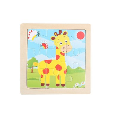 【木質拼圖】可愛動物圖案 - 兒童益智玩具 (9片) 商品圖片 5