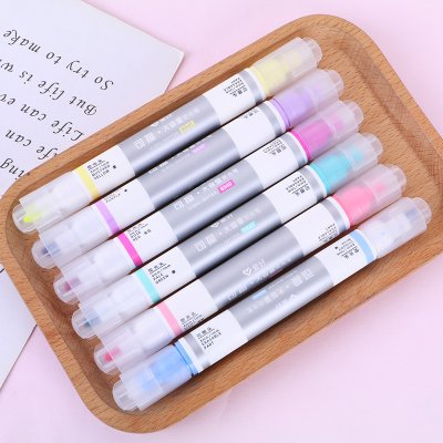 【雙頭可擦】螢光記號筆組-重點標記學習利器 商品圖片 3