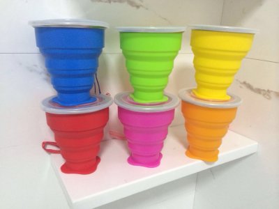 【多功能摺疊】創意矽膠水杯 - 戶外必備伸縮攜帶杯 商品圖片 3