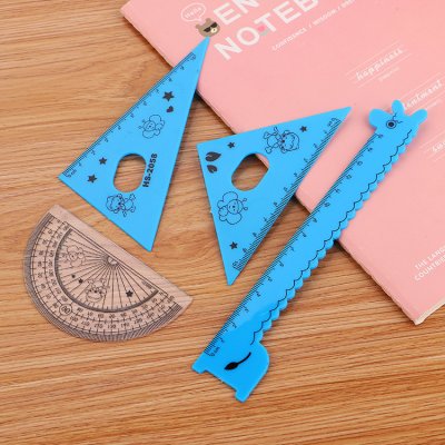 【長頸鹿造型】套尺4件組 - 三角量角直尺文具 商品圖片 3