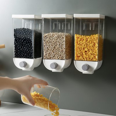 【按壓出料】壁掛密封罐-雜糧零食收納 商品圖片 2