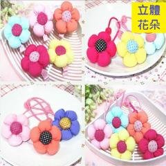 【立體花朵】兒童髮圈 - 韓版糖果色髮飾 商品圖片 3