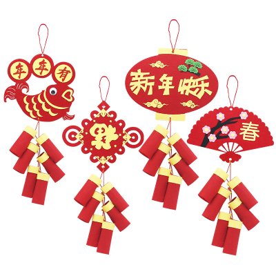 【春節手作趣】鞭炮掛飾DIY套組 - 創意兒童手工材料包 商品圖片 4