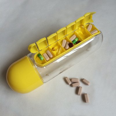 【藥盒水壺2合1】七天分格 - 吃藥提醒 商品圖片 1