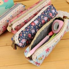 【帆布材質】碎花筆袋 - 日系大容量文具袋 商品圖片 3