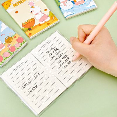 可愛A7膠套筆記本 口袋筆記本 方便攜帶橫線記事本 商品圖片 4