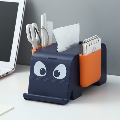 【大象造型】面紙盒 - 多功能遙控器手機架 商品圖片 2
