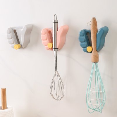 【拇指造型勾】拖把掛勾-廚房浴室掃具固定掛架 商品圖片 1