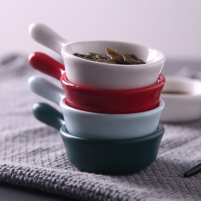 【陶瓷把手】醬醋碟 - 火鍋沾醬小菜碟 商品圖片 2