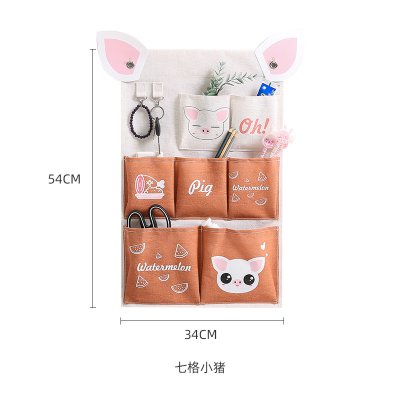 【動物圖案】掛袋 - 多格壁掛帆布收納 商品圖片 5