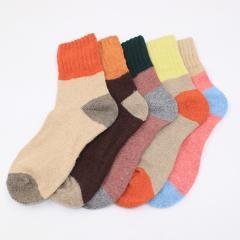 【撞色設計】兔羊毛保暖襪 - 加厚冬季女襪 商品圖片 2