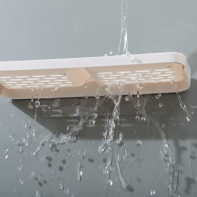 【雙格瀝水】壁掛肥皂盒 - 浴室廚房無痕 商品圖片 2