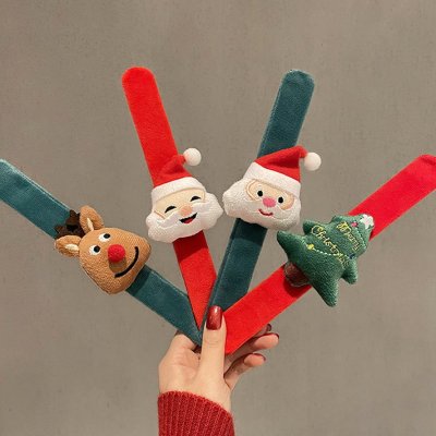 【聖誕啪啪圈】毛絨裝飾環-麋鹿聖誕樹造型