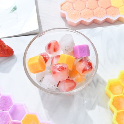 【蜂巢37格】矽膠製冰盒-六邊形創意冰模 商品圖片 4