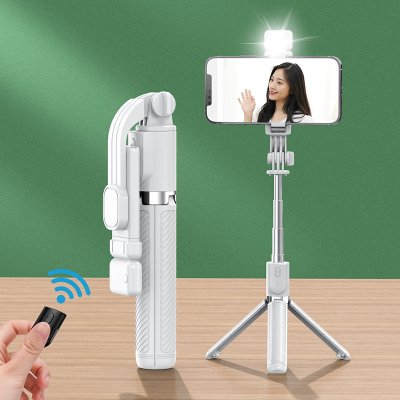 【藍芽補光桿】自拍桿-伸縮三腳架直播拍照神器 商品圖片 7