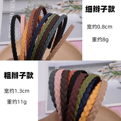 【磨砂辮子造型】時尚髮箍 - 簡約百搭少女髮飾 商品圖片 2