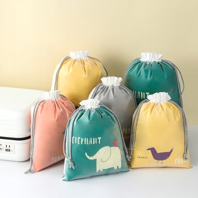 【動物抽繩收納袋】束口雙層-旅行衣物分裝袋 商品圖片 2