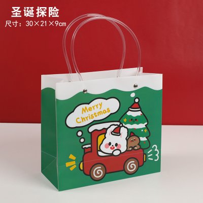 【聖誕包裝袋】透明PVC禮物袋-防水手提禮品收納袋 商品圖片 7