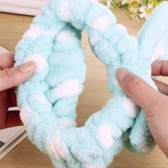 【蝴蝶結設計】珊瑚絨束髮帶 - 洗臉化妝髮箍 商品圖片 3