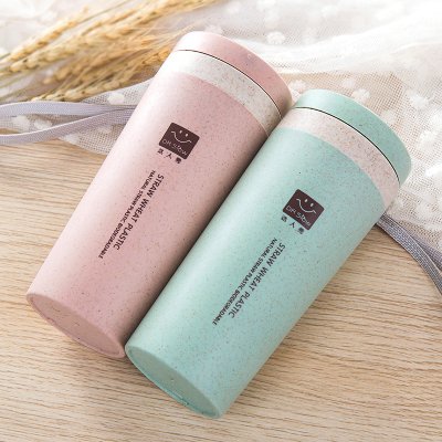 【小麥秸稈】雙層隔熱杯300ml - 環保無毒 商品圖片 4