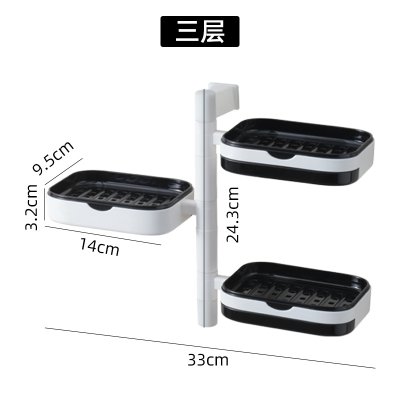 【創新旋轉盒】壁掛肥皂盒-抽屜瀝水香皂收納架 商品圖片 6
