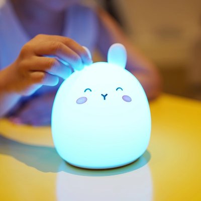 【拍拍感應萌兔燈】充電床頭燈-兔子造型禮物 商品圖片 2