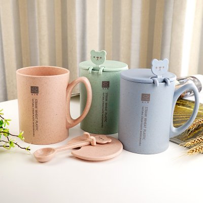 【小麥秸稈】兒童馬克杯 - 卡通造型早餐杯 商品圖片 4