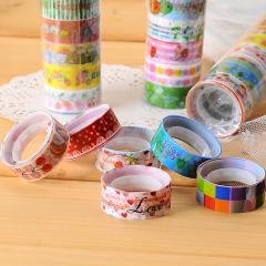 【韓風卡通】彩色圖案膠帶10入 - 裝飾文具膠帶 商品圖片 2