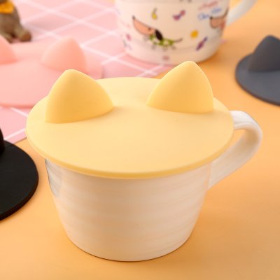 【可愛貓耳朵】立體矽膠杯蓋 - 防塵保溫杯蓋 商品圖片 2