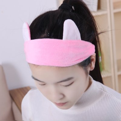 【萌系貓耳】珊瑚絨束髮帶 - 洗臉化妝多用途 商品圖片 2